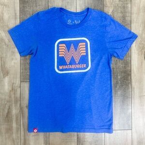 Blue Whataburger Patch T-Shirt